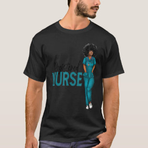 Dark Blue Scrubs Registered Nurse Nursing Black Wo T-Shirt