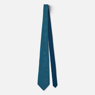 Dark Blue Snowflakes Neck Tie