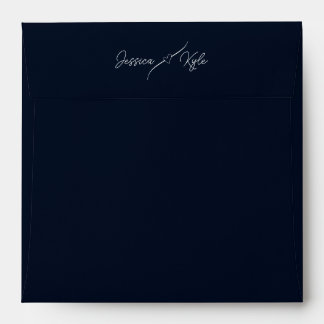 Dark Blue Solid Stationery Coloured Envelope