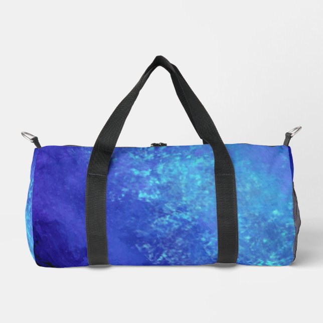 Dark Blue Storm Cloud effect  Duffle Bag (Front)