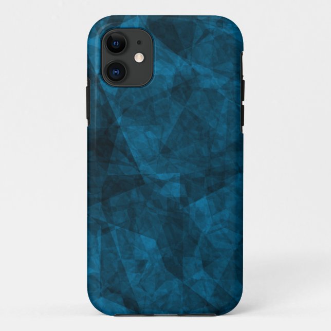 Dark Blue texture Custom iPhone 5 ID Case (Back)