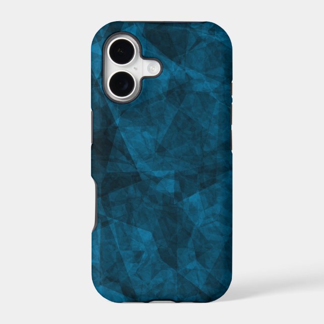 Dark Blue texture Custom iPhone 5 ID Case (Back)