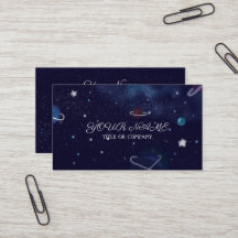 Dark Blue universe Business Card