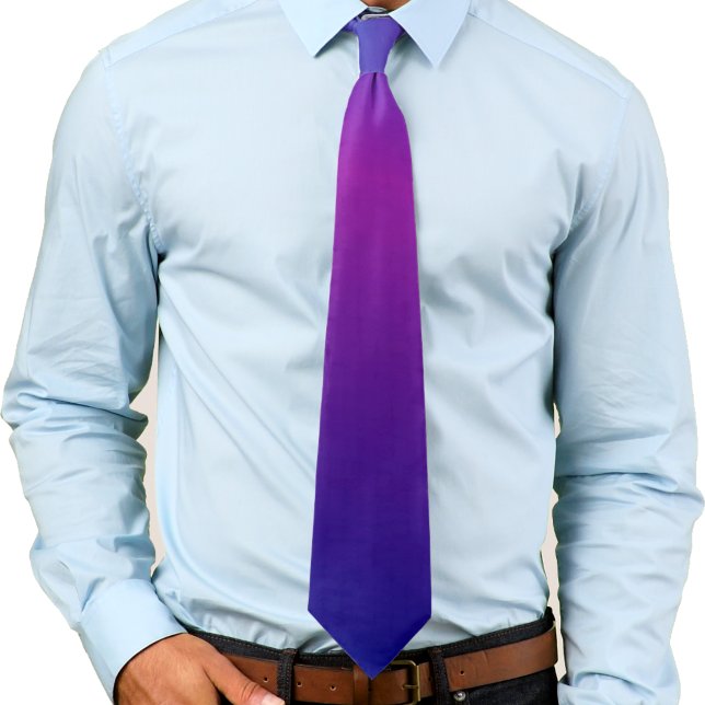 Dark Blue, Violet Purple, Electric Blue Gradient Tie (Creator Uploaded)
