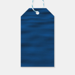Dark Blue Water Ripples Gift Tags