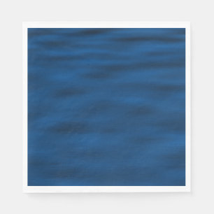 Dark Blue Water Ripples Napkin