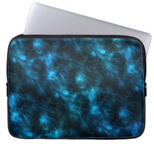 Dark Blue Waves Laptop Sleeve