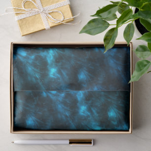 Dark Blue Waves Tissue Paper
