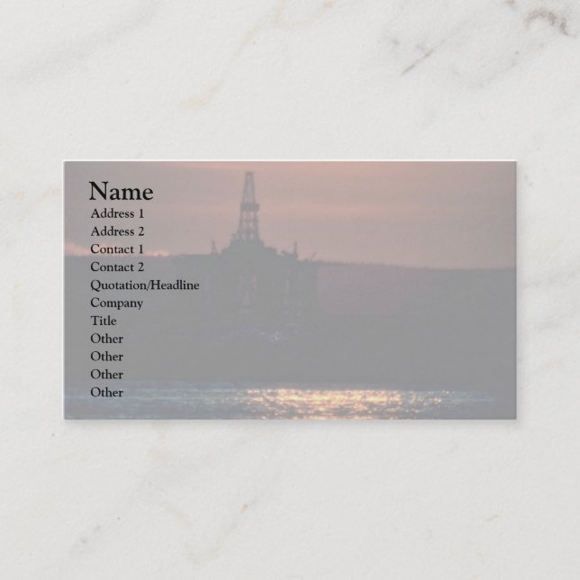 Dark Blue Wavy Water Business Card (Front)
