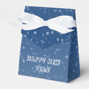dark blue winter night favour box