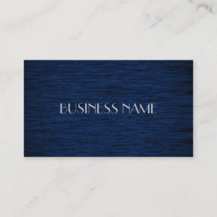 Dark Blue Wood Material Business Cards