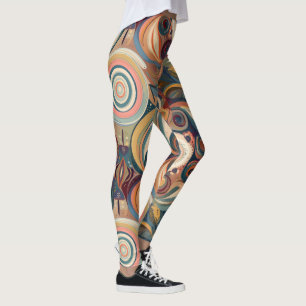 Dark Bohemian Dream Watercolor  Leggings