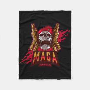 Dark Brandon Halloween Costume Scary Trump Biden F Fleece Blanket