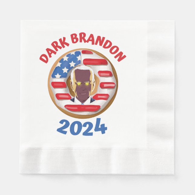 Dark brandon t shirt joe Biden 2024 meme Napkin (Front)
