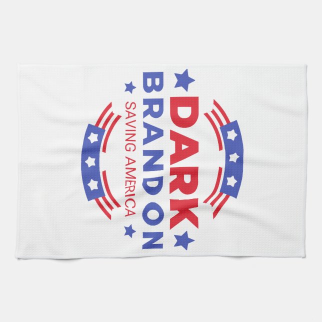 Dark Brandon  Tea Towel (Horizontal)