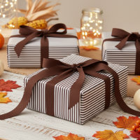Dark Brown and White Stripes Pattern