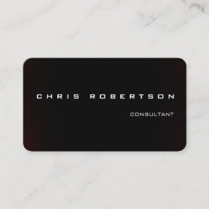 Dark Brown Attractive Charming Modern Business Card