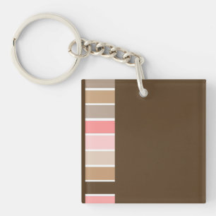 Dark Brown Beach Sand Key Ring