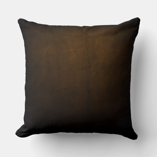 Dark Brown & Black Textile Design Cushion (Front)