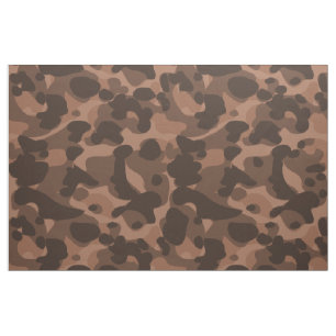 Dark Brown Camo Camouflage Pattern Cool Stylish Fabric