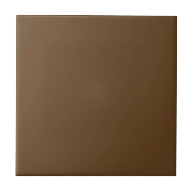 Dark Brown Ceramic Tile (Front)
