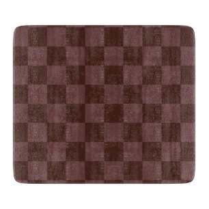 Dark Brown Chequerboard Cutting Board