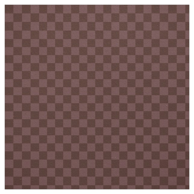 Dark Brown Chequerboard Fabric (Swatch)