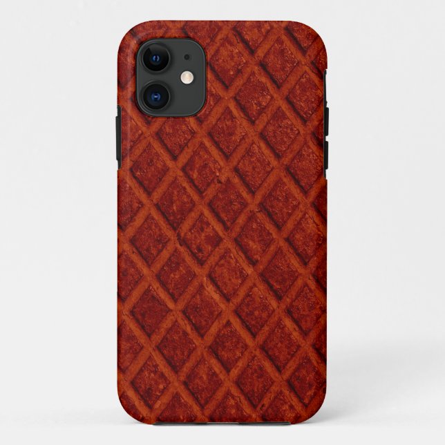 Dark brown diamond rust metal Case-Mate iPhone case (Back)