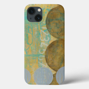 Dark Brown & Grey Circles with Numbers Numbers iPhone 13 Case