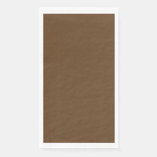 Dark Brown Guest Paper Napkin (Front)