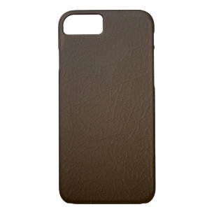 Dark Brown Leather Look iPhone 7 case