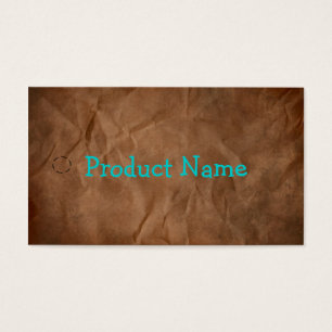 Dark Brown Primitive Paper Hang Tag