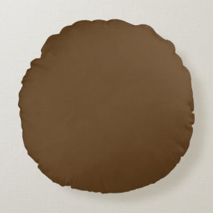 Dark Brown Round Cushion