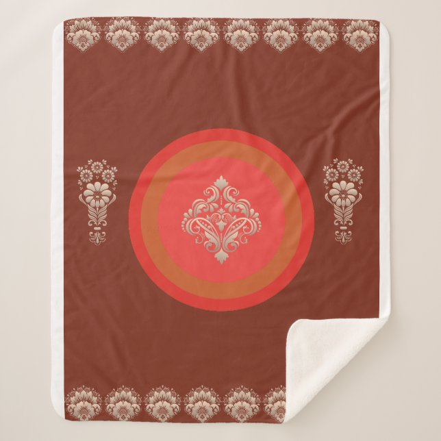 Dark Brown  Sherpa Blanket (Front)