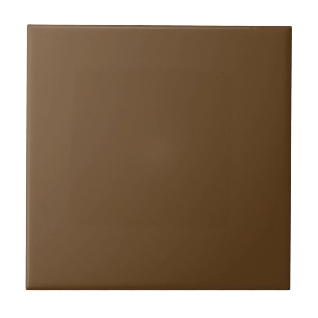Dark Brown Solid Colour Ceramic Tile (Front)
