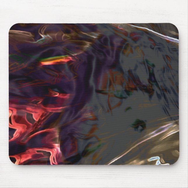 Dark brown stained with crease  mouse pad (Front)