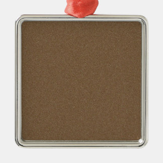 Dark Brown Star Dust Metal Ornament