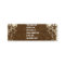 Dark Brown Tooled Leather and Lace Business Card