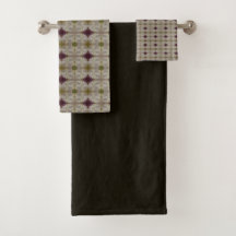 Dark Brown With Two Pieces patterned