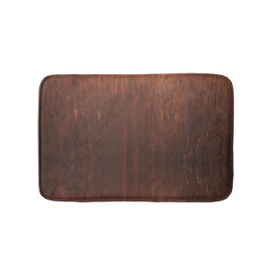 Dark Brown Wood Bath Mat