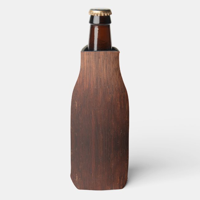 Dark Brown Wood Bottle Cooler (Bottle Front)