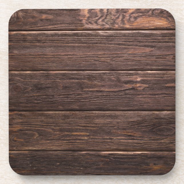dark brown wood coaster set (Front)