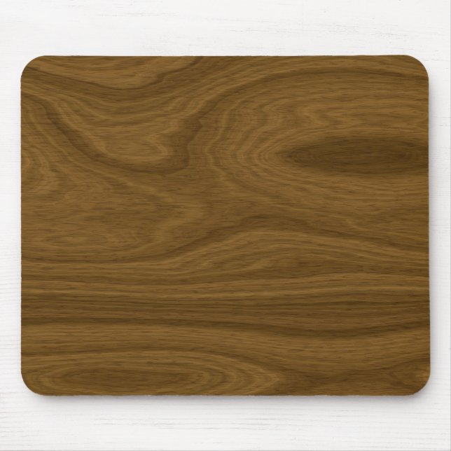 Dark Brown Wood Panel Mouse Pad (Front)