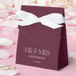 Dark Burgundy Floral Moody Black Elegant Romantic Favour Box