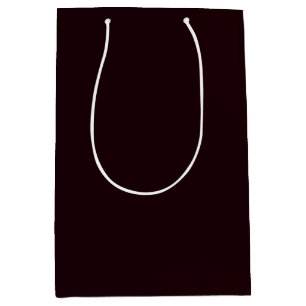 Dark Burgundy   Plain Burgundy  Medium Gift Bag