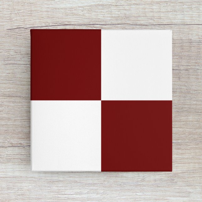 Dark Burgundy Red White Chequered Ceramic Tile (Creator Uploaded)