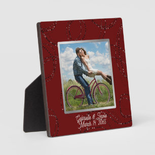 Dark Burgundy Red Wide Frame Photo