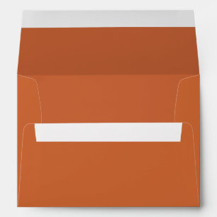 Dark Burnt Orange 5x7 Blank Envelopes