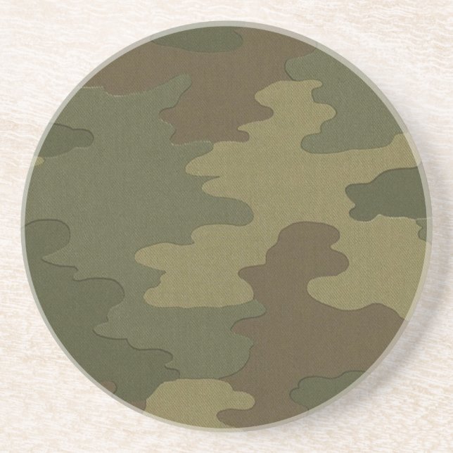 Dark Camouflage Coaster (Front)