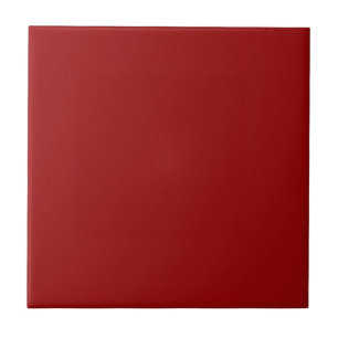 Dark Candy Apple Red Solid Color  Ceramic Tile